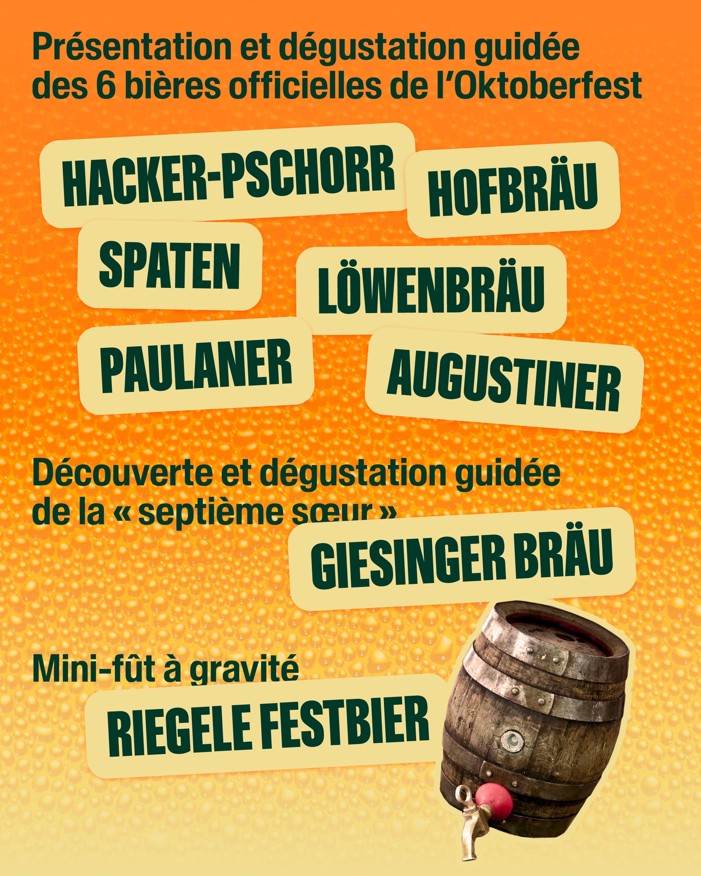 Dégustation Oktoberfest
